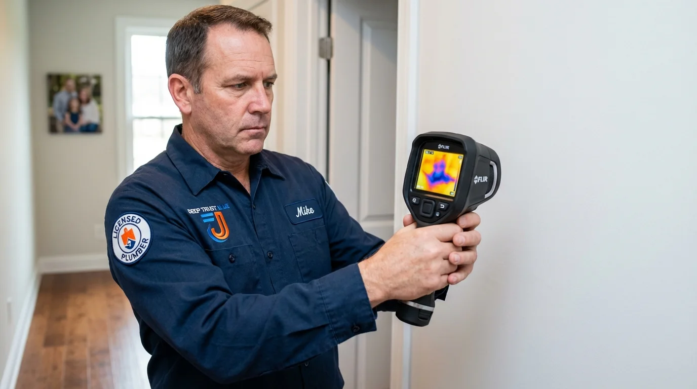 Thermal imaging leak detection by Johns Plumbing LLC in Webb